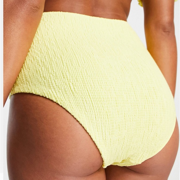 🍋 ASOS high waisted textured Bikini bottom - Picture 3 of 4